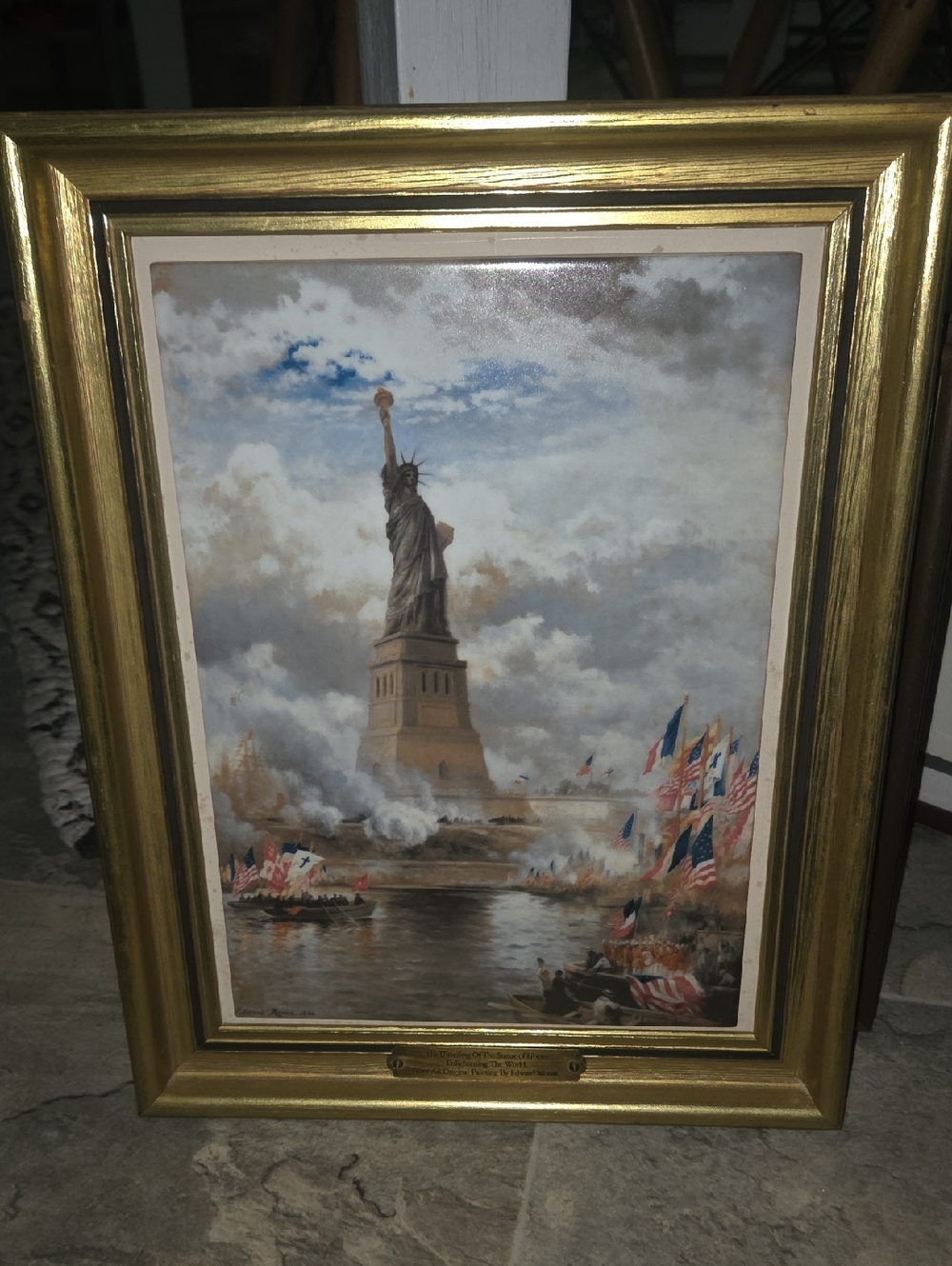 Bing & Grøndahl Limited Edition Porcelain Plaque Edward Moran Statue of Liberty